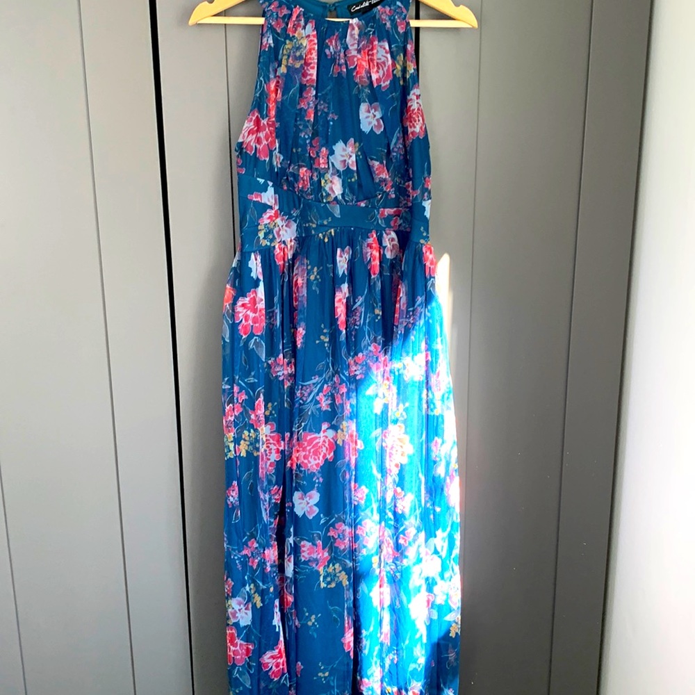Long halter top dress Candolite Petite